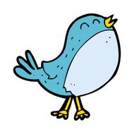 cartoon singing bird N25