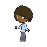 cartoon confused woman N88