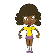 cartoon pretty woman N202