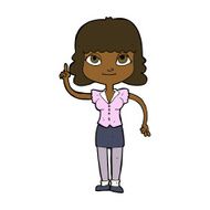 cartoon woman with idea N184