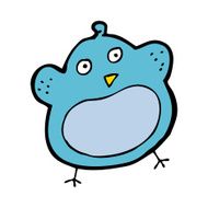 cartoon fat bird N21