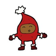 cartoon funny christmas character N10
