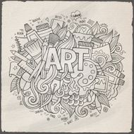 Art hand lettering and doodles elements N2