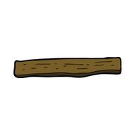 Cartoon Wood Post N9