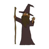 cartoon spooky wizard N4