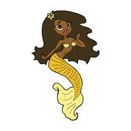 cartoon pretty mermaid N27