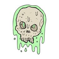 cartoon slimy skull N7