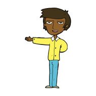 cartoon man gesturing welcome N8
