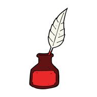 cartoon ink bottle N12