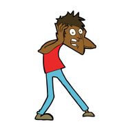 Cartoon Man Panicking N48
