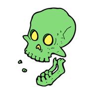 cartoon laughing skull N9