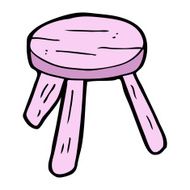 cartoon pink stool N3