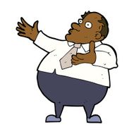 cartoon exasperated middle aged man N8