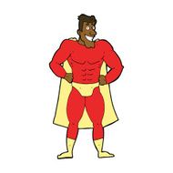 Cartoon superhero N21