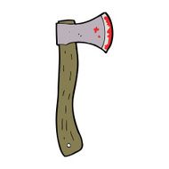 cartoon bloody axe N20
