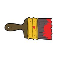 cartoon messy paint brush N5