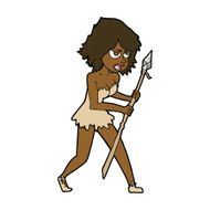 cartoon cave girl N7