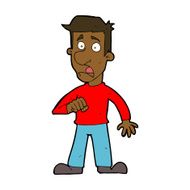 cartoon shocked man N95