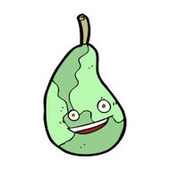 cartoon happy pear N10