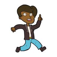 cartoon man with great idea N31