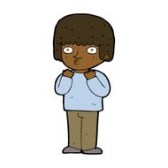 cartoon surprised man N109