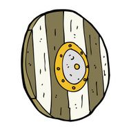 cartoon wooden shield N8