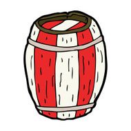 cartoon painted barrel N8