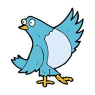 cartoon dancing bluebird N4