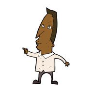 cartoon pointing man N85