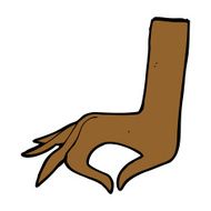 cartoon hand symbol N33