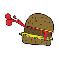 Cartoon Burger N17