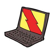 Cartoon Laptop Computer N19