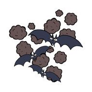 cartoon vampire bats N16