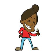 cartoon man snapping fingers N8