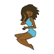cartoon sexy woman N12