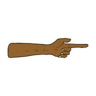 pointing hand cartoon N17