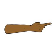 pointing hand cartoon N18