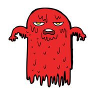 cartoon spooky ghost N78