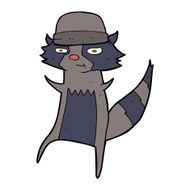 Cartoon Raccoon N25