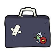 cartoon luggage N12