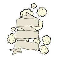 cartoon old scroll banner N4