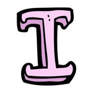 Cartoon Letter I N14