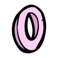 Cartoon Letter O N14