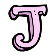 cartoon letter j N10