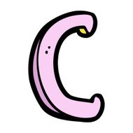 Cartoon Letter C N13
