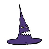 cartoon spooky witches hat N15