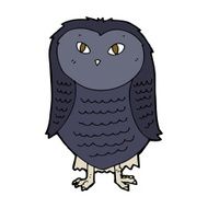 Cartoon Owl N122