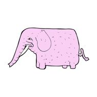 cartoon funny elephant N13