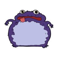 cartoon funny frog N15