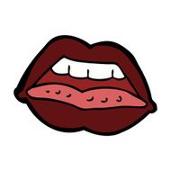 cartoon sexy lips symbol N8